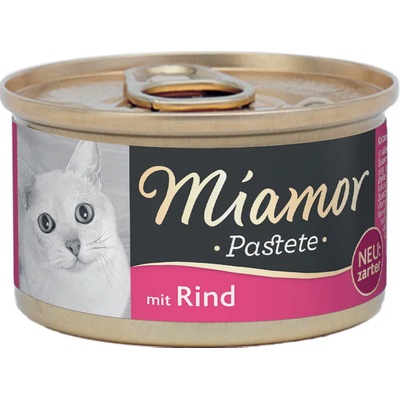Miamor 12х85г Miamor Pastete, консервирана храна за котки - говеждо