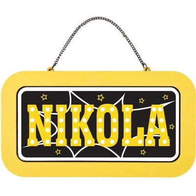 Albi Neonová cedulka se jménem - Nikola NEO