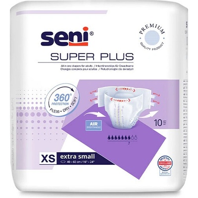 Seni SUPER SENI PLUS XS 0 plienkové nohavičky 10 ks