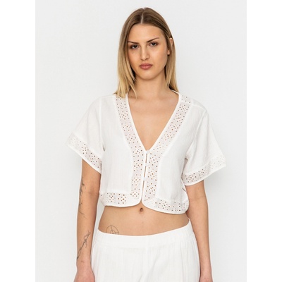 Brixton Seaside Eyelet Top off white