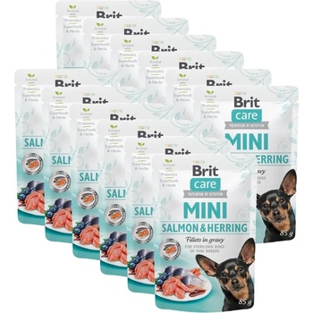 Brit Care Mini филе от сьомга и херинга в сос 12x85г