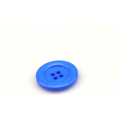 Pro Háčkování Knoflík kulatý plast 23 mm, modrý