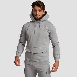 GymBeam Мъжки суичър TRN Hoodie Grey S