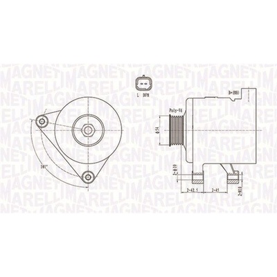 Generátor MAGNETI MARELLI 063731498010