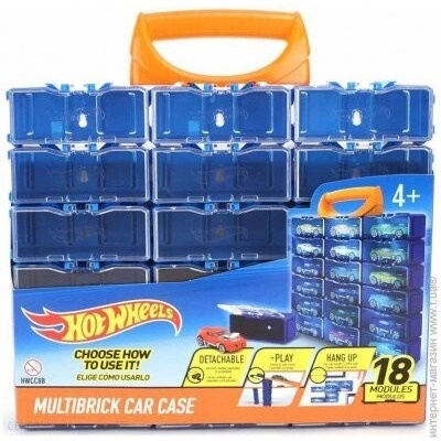 Hot Wheels Multibrick kufřík pro 18 autíček – Zboží Dáma