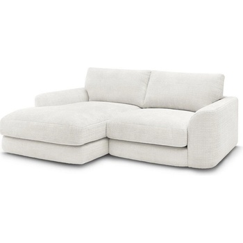 Bobochic Бял шенилов ъглов диван (ляв ъгъл) Leonore - Bobochic Paris (109476)