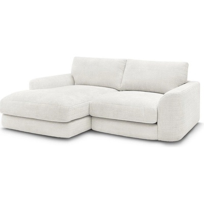 Bobochic Бял шенилов ъглов диван (ляв ъгъл) Leonore - Bobochic Paris (109476)