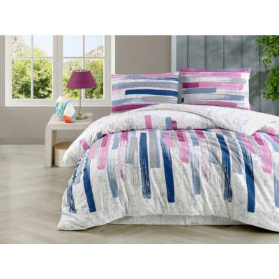 Brotex flanel obliečky Mina pink 140x220 70x90