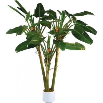 Umělá palma Strelície 33 listů, 17 květů, 250cm
