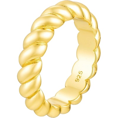 Olivie Stříbrný prsten CROISSANT GOLD 4,7mm 8799