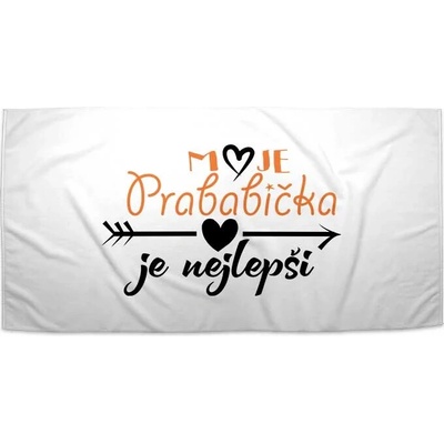 SABLIO Ručník - Moje prababička je nejlepší 50x100 cm