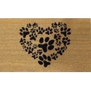 Home Elements Srdce z Tlapek kokosová běžová 43 x 73 cm