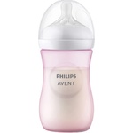 Philips Бебешко шише Philips Avent - Natural Response 3.0, flow 3/среден, 3 м+, 260 ml, розово (SCY903/11) - ozone