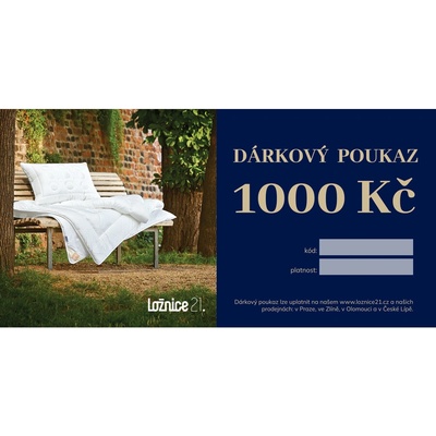 Dárkový poukaz v hodnotě 1000 Kč