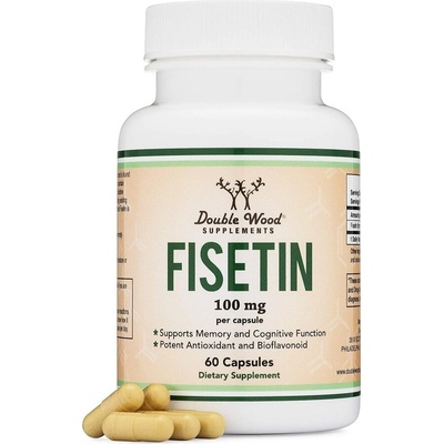 Double Wood Supplements Fisetin/ Физетин, 100 mg, 60 капсули Double Wood (6HSL DW)