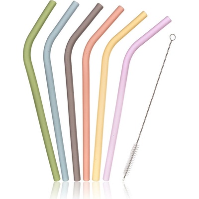 Penta Brčka 9x220 mm, zahnutá, silikonová (6 ks) + 1 kartáček