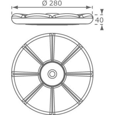 Monkey´s Home houpačka disk Květinka žlutá