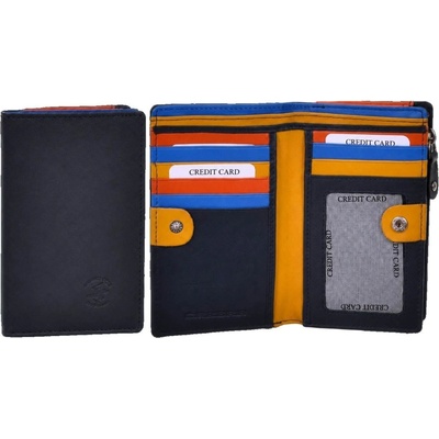 Beverly Hills Polo Club Dámská peněženka BHPC Colorfull combi modrá BH 2968 05