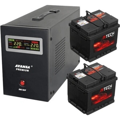 Avansa Záložní zdroj pro oběhová čerpadla AVANS UPS 1050W 24V + 2 baterie 117509
