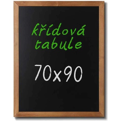 A-Z Reklama CZ CHBLB70x90 Woodboard nástěnná dřevěná křídová tabule světle hnědý lak 70 x 90 cm
