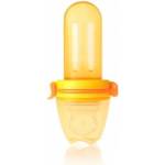 Kidsme Биберон за храна Kidsme - Скуизър, 4м+, orange and yellow (160378 OY) - baby