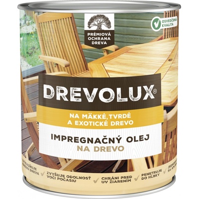 Drevolux Impregnačný olej na drevo 2,5 l bezfarebný
