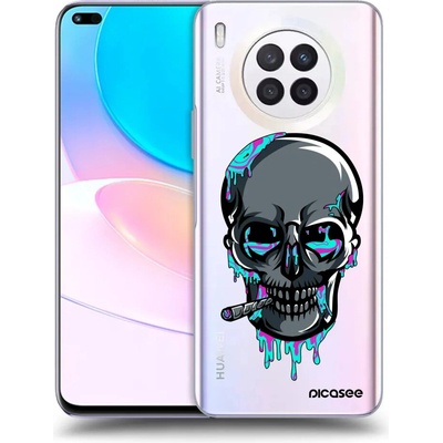 Púzdro Picasee silikónové Huawei Nova 8i - EARTH - Lebka 3.0 čiré