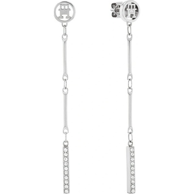 Tommy Hilfiger Visací fashion náušnice se zirkony Bar Chain 2781001