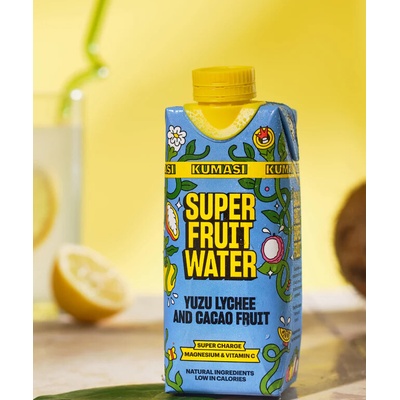 Kumasi Super ovocná voda Yuzu liči kakao 330 ml