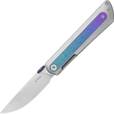 Kizer Quoll S45VN, Stonewash, Ti&Crystalized Titanium Ki3733A2