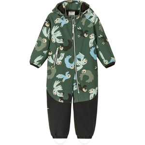 Reima Детски софтшел гащеризони Reima Kid's Mjosa Softshell Overall Print Overall - Thyme Green - размер 92 (EU) (703-7601-0314)