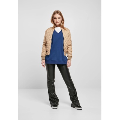 Urban Classics Дамско яке тип бомбър в бежов цвят Urban Classics JacketUB-TB806-03738 - Бежов, размер XS