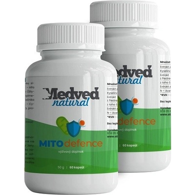 Medveď natural 2x Mito defence 2x 60 kapsúl