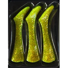 Headbanger Shad 16cm Replacement Tails Chartreuse 3ks