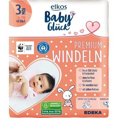 Elkos Baby Premium 3 Midi 5-9 kg 46 ks