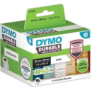 DYMO полипропиленови етикети 89mm x 25mm, бели, многофункционални, 2x350 бр. , 2112285 (2112285)