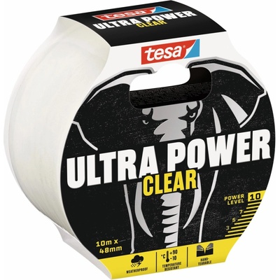 Tesa Ultra Power Clear opravná páska 10 m x 48 mm průhledná – Hledejceny.cz