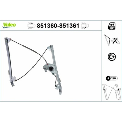 Mechanizmus zdvíhania okna VALEO 851360