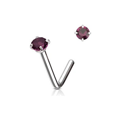 Šperky4U Zahnutý piercing do nosu N0173-A
