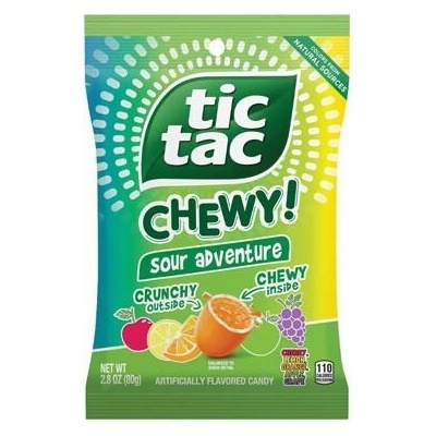 Tic Tac Chewy Sour kyselé žvýkavé bonbonky s ovocné 79 g