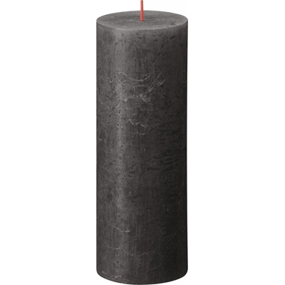 Bolsius Rustic Shine Válec 68x190mm Stormy Grey šedá