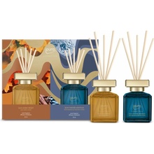 iPuro Aróma difuzér Amber Delight & Riverside Adventure, citrón, jablko, céder, konvalinka, karamel, škorica, mandle, vanilka, kokos, 2× 50 ml