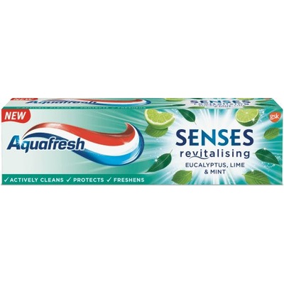 Aquafresh Паста за зъби Aquafresh SENSES Revitalising Eucalyptus, lime &mint (AQSENEU)