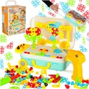 KIK KX7838_4 Mozaika puzzle plastové bloky + skrutkovač 258 ks