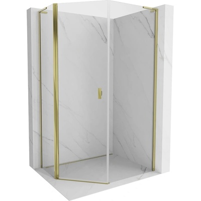 Mexen Mist L петоъгълна асиметрична душ кабина с въртяща се врата 80 x 90 см, (8A8L-080-090-50-00)