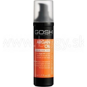 Gosh Hair Care Argan Oil Argánový olej pre lesk a hĺbkovú výživu, pre všetky typy vlasov 50 ml