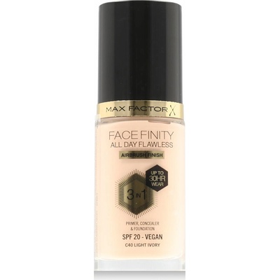 Max Factor All Day Flawless 3 in 1 Facefinity Foundation Make-Up SPF20 Natural Rose C50 30 ml