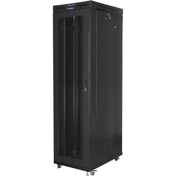 Lanberg rack cabinet 19" free-standing 47U/800x1000 (flat pack) with mesh door lcd black v2 (FF01-8047-23BL)