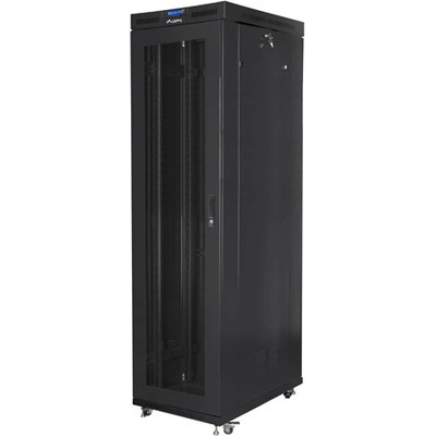 Lanberg rack cabinet 19" free-standing 47U/800x1000 (flat pack) with mesh door lcd black v2 (FF01-8047-23BL)