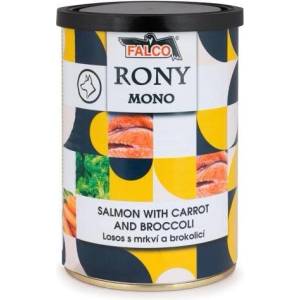 Sokol falco Rony mono Консерва за кучета - сьомга с моркови и броколи